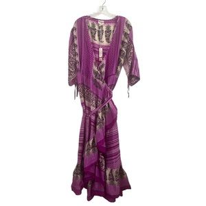 Darn Good Yarn Zaria sari wrap dress